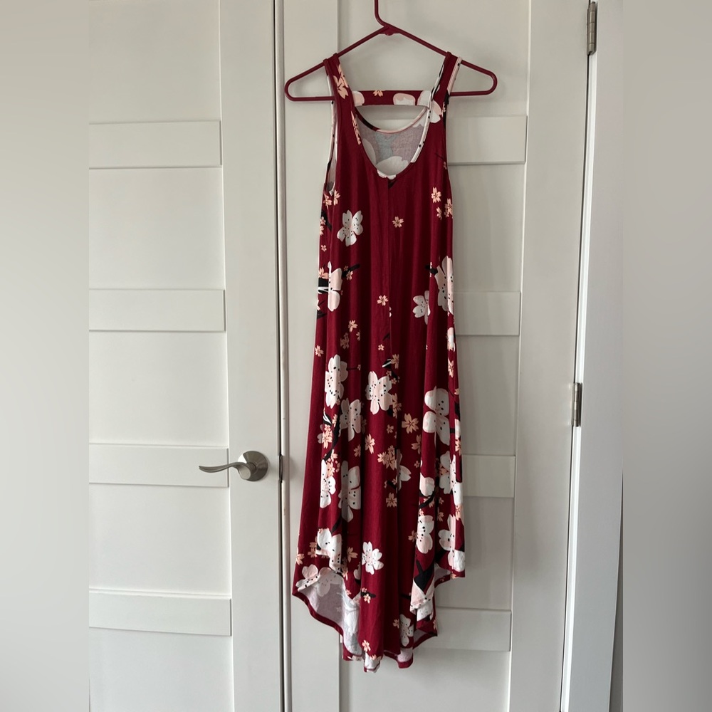 A-Line midi length tank dress